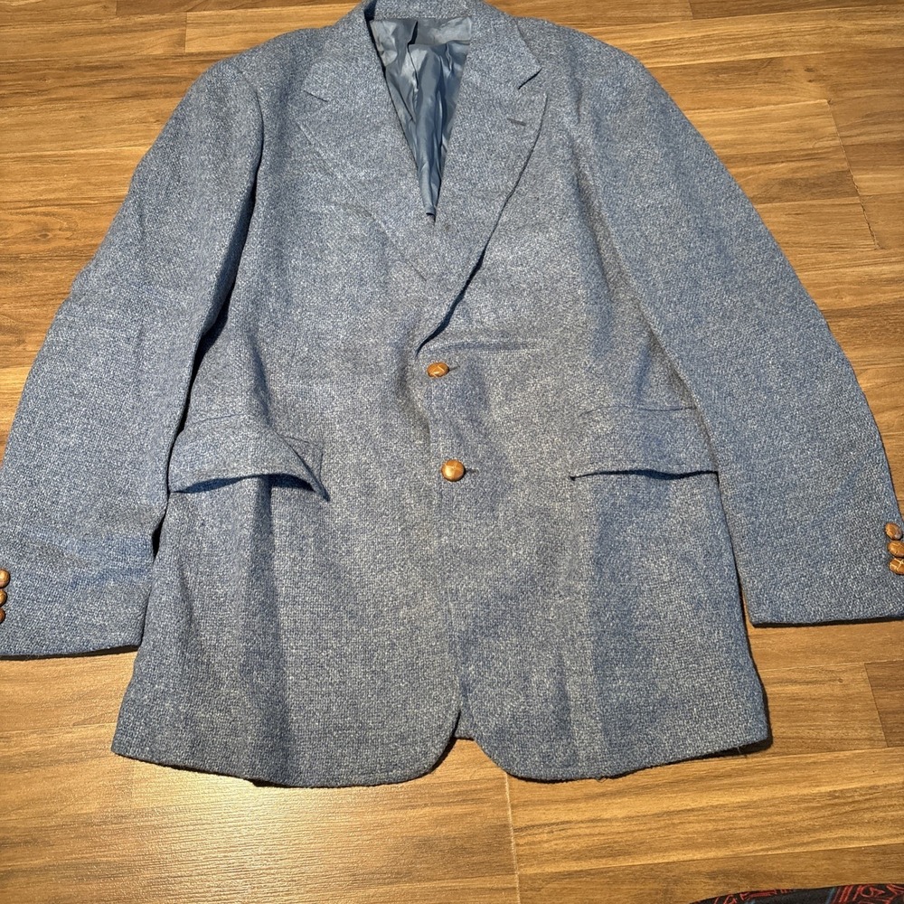 Judd Inc. Tailored Suit Jacket Swampscott Mass. Blue 1960-70s